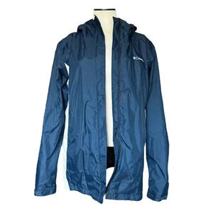 Columbia Blue White SIZE XL OMNI Tech Waterproof Breathable Jacket💙
